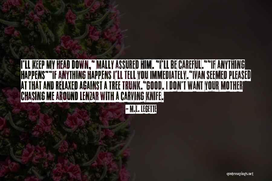 Danger Or Humor Quotes By M.L. LeGette Danger Or Humor Quotes By M.L. LeGette