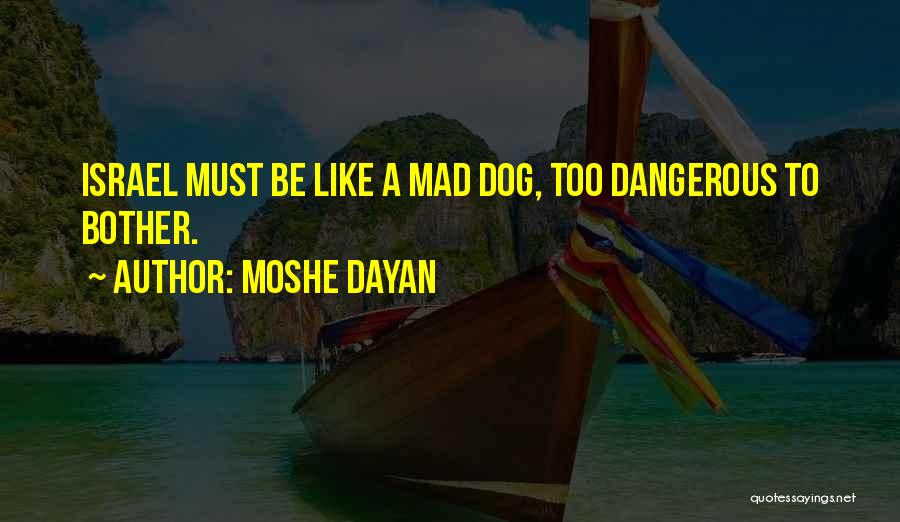Dangerous Dog Quotes By Moshe Dayan