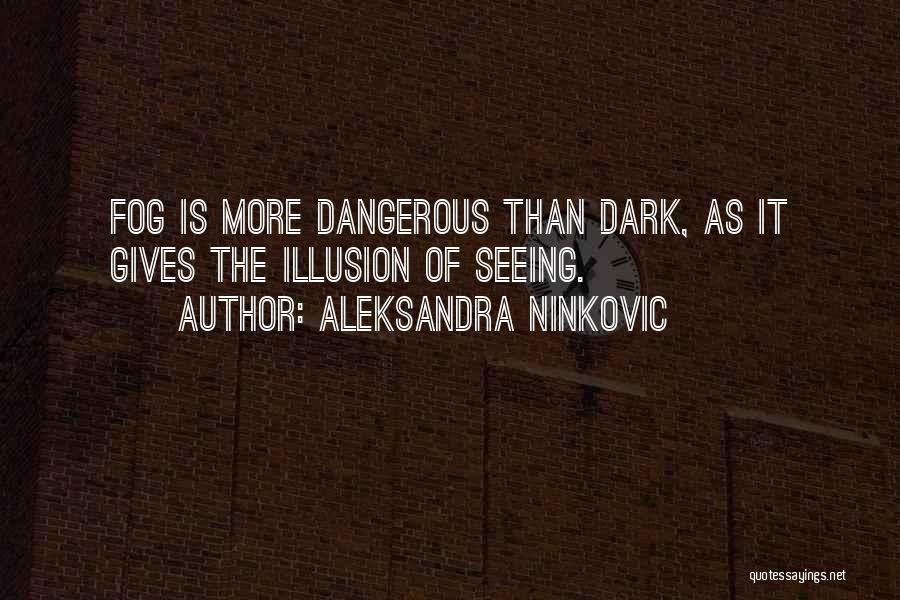 Dangerous Knowledge Quotes By Aleksandra Ninkovic