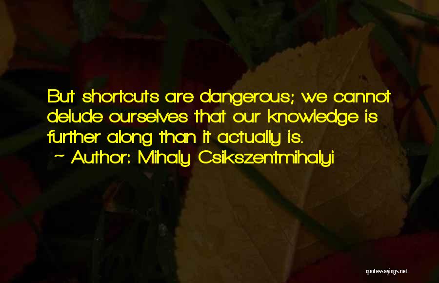 Dangerous Knowledge Quotes By Mihaly Csikszentmihalyi