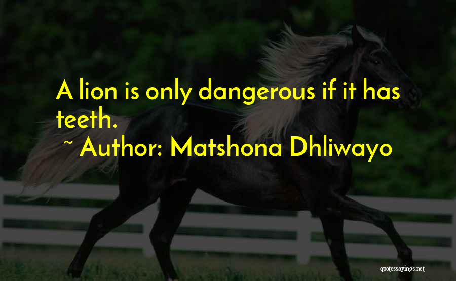 Dangerous Sayings And Quotes By Matshona Dhliwayo
