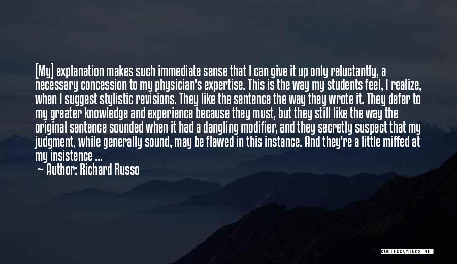 Dangling Quotes By Richard Russo