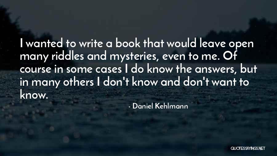 Daniel Kehlmann Quotes 161425