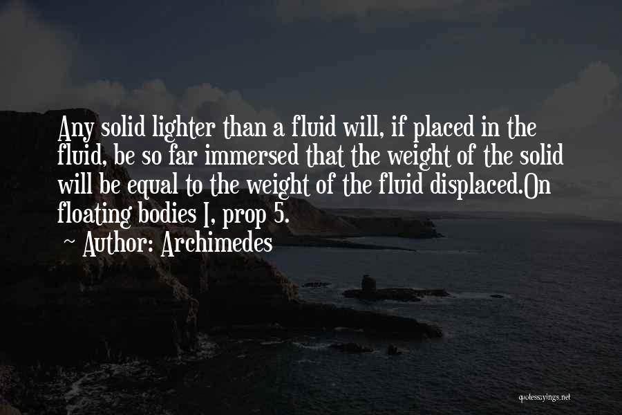 Daniel Rutherford Quotes By Archimedes