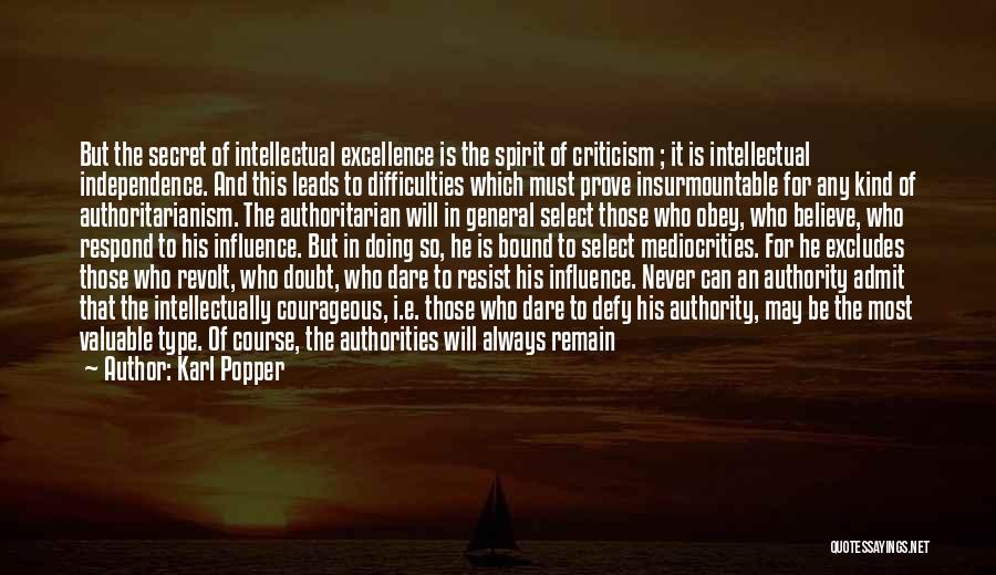 Dare To Admit Quotes By Karl Popper