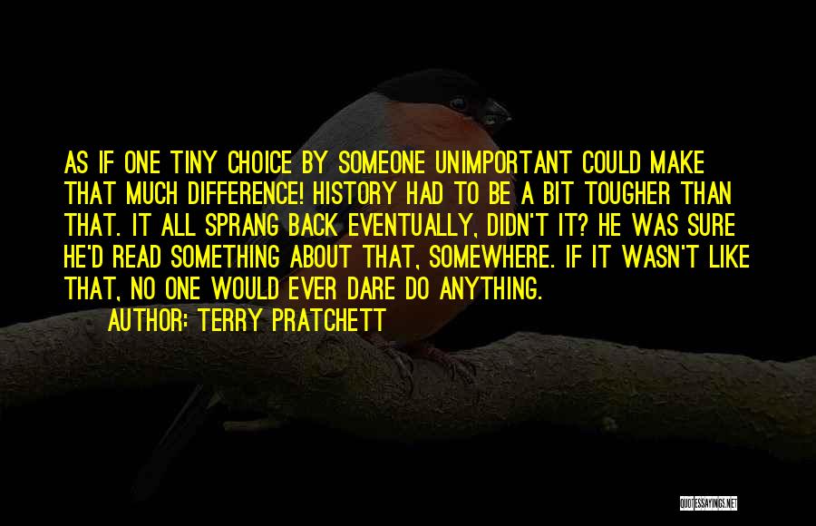 Dare To Do Something Quotes By Terry Pratchett