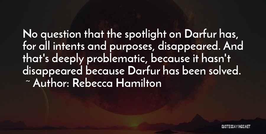 Darfur Quotes By Rebecca Hamilton