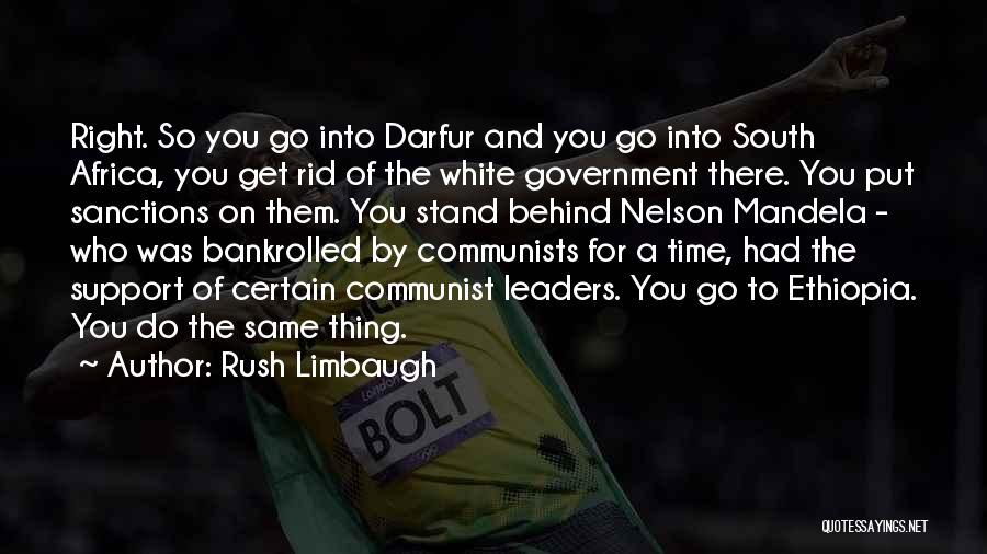 Darfur Quotes By Rush Limbaugh