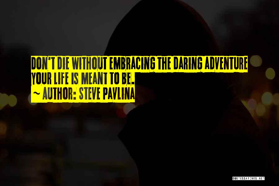 Daring Adventure Quotes By Steve Pavlina