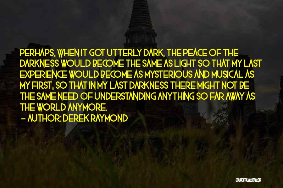 Dark And Mysterious Quotes By Derek Raymond