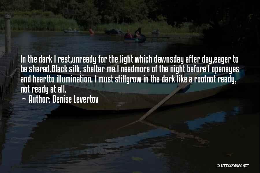 Dark Before Light Quotes By Denise Levertov