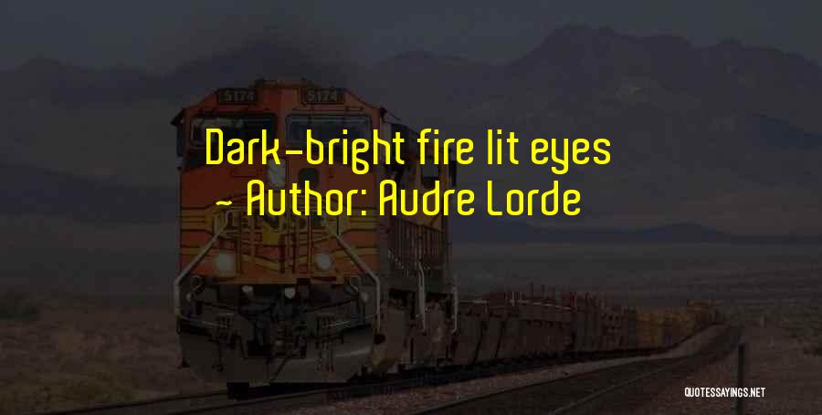 Dark Brown Eyes Quotes By Audre Lorde