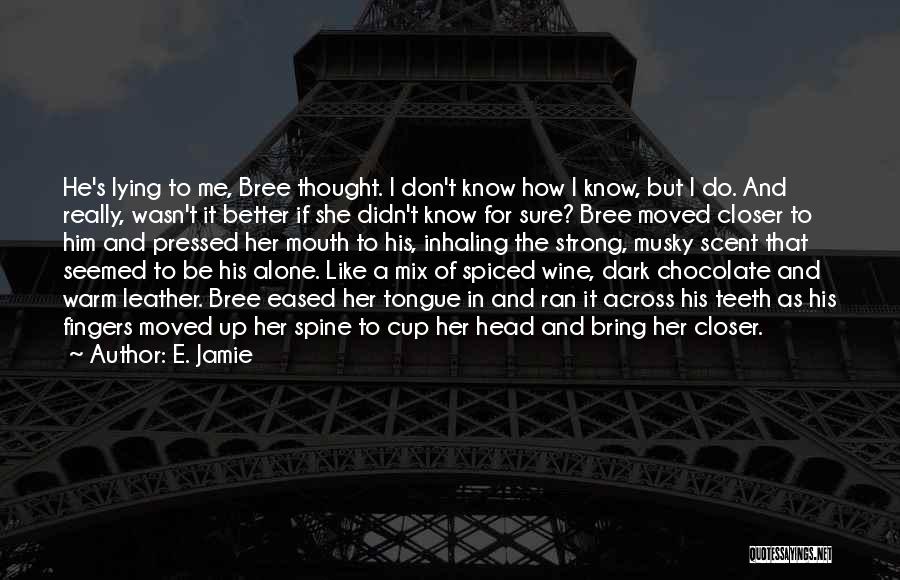 Dark Chocolate Quotes By E. Jamie