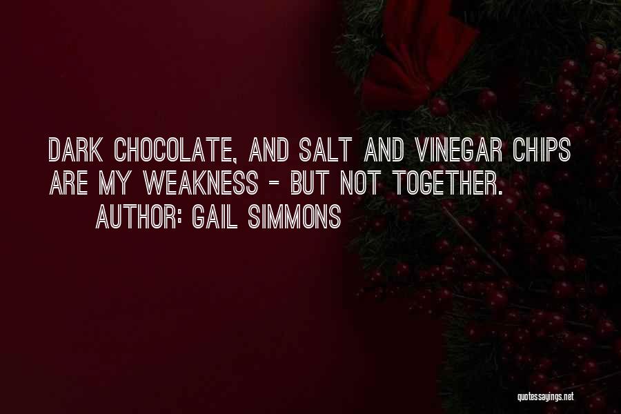 Dark Chocolate Quotes By Gail Simmons