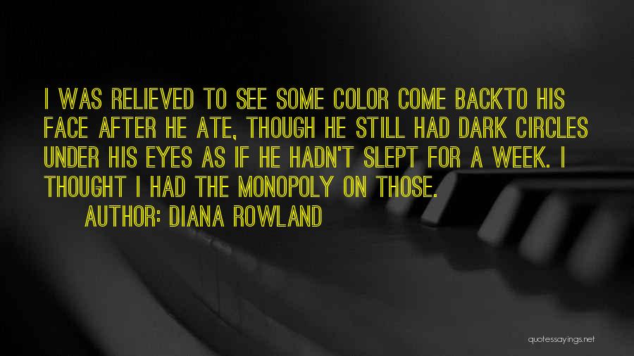 Dark Circles Under Eyes Quotes By Diana Rowland