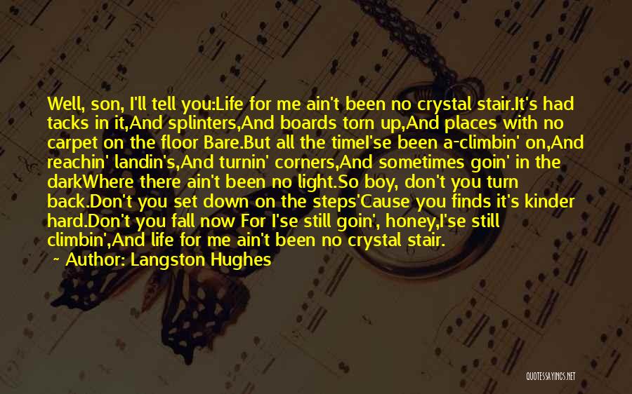 Dark Crystal Quotes By Langston Hughes