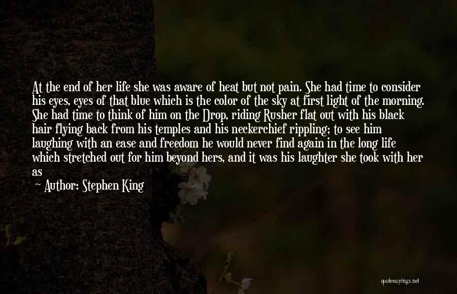 Dark Hair And Blue Eyes Quotes By Stephen King