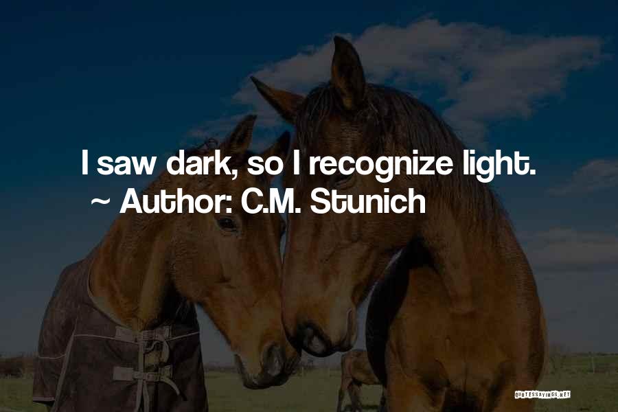 Dark Light Quotes By C.M. Stunich