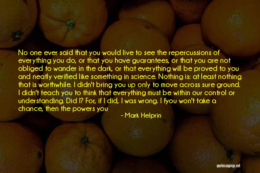 Dark One Quotes By Mark Helprin