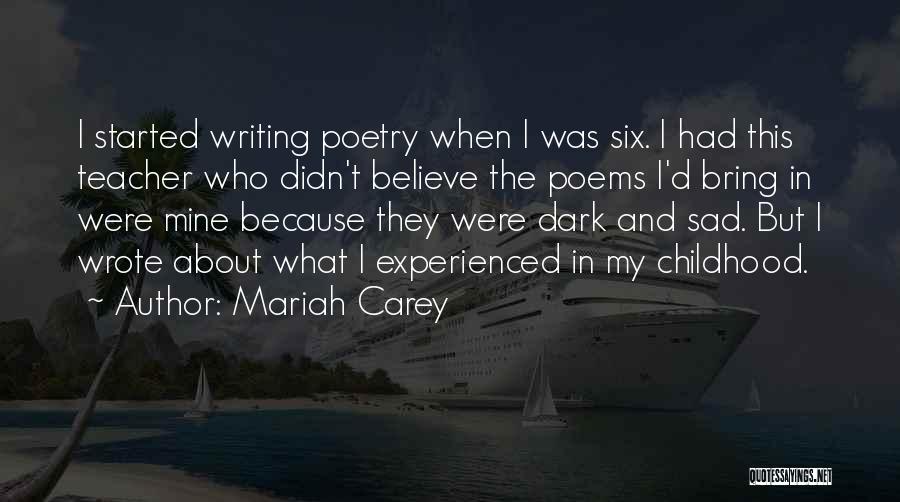 Dark Poems And Quotes By Mariah Carey