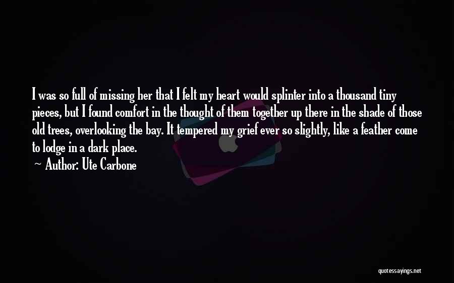 Dark Shade Quotes By Ute Carbone