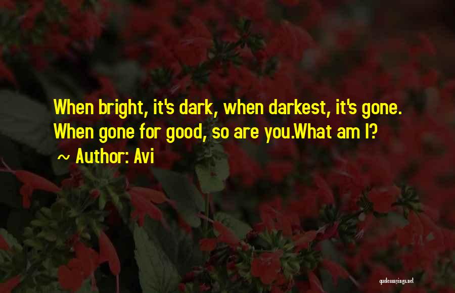 Dark Shadows Quotes By Avi