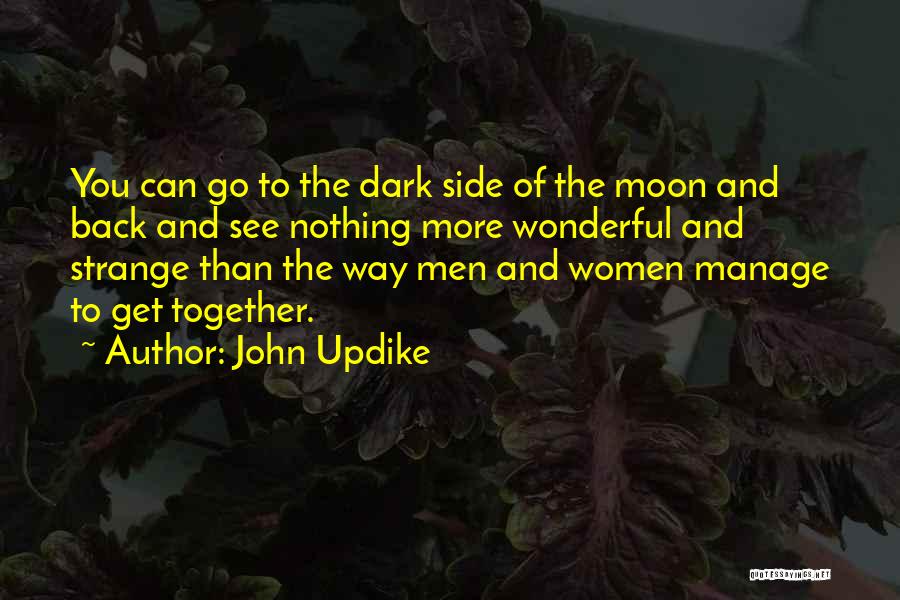 Dark Side Moon Quotes By John Updike