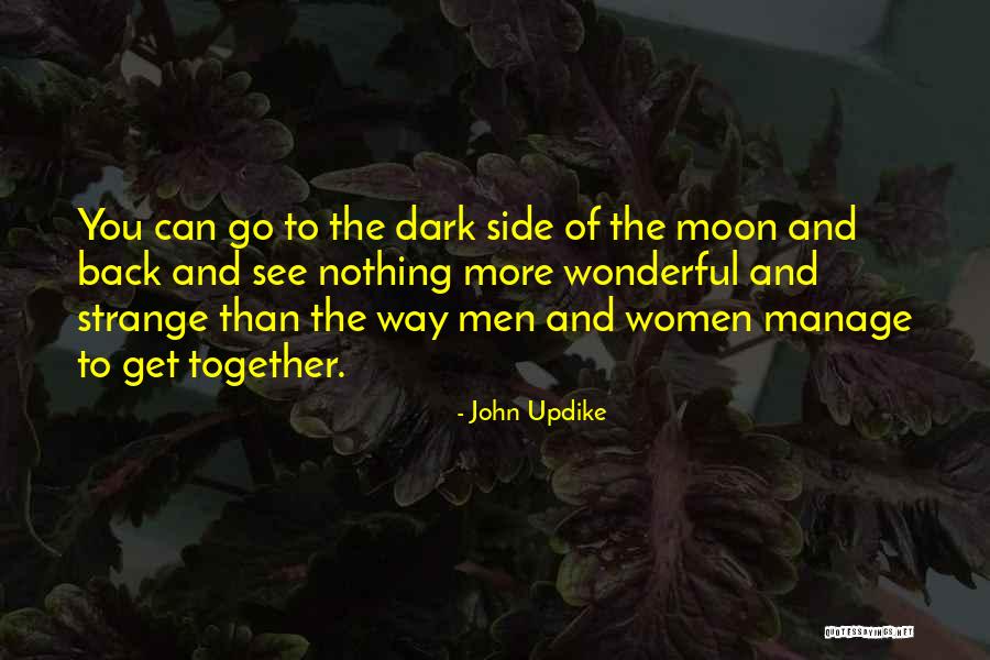 Dark Side Moon Quotes By John Updike