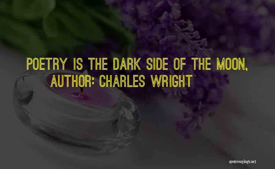 Dark Sides Quotes By Charles Wright