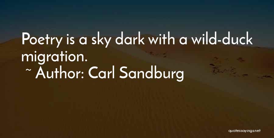 Dark Sky Quotes By Carl Sandburg