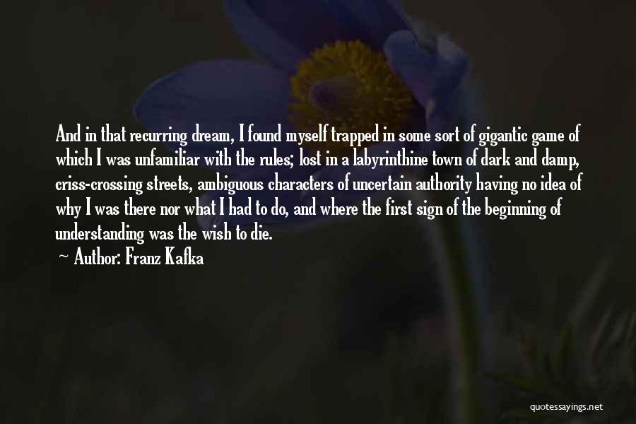Dark Streets Quotes By Franz Kafka