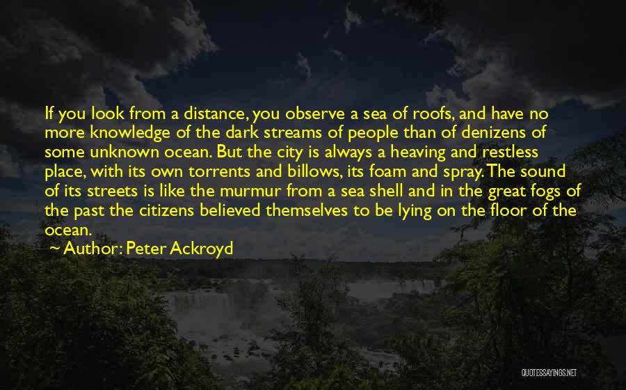 Dark Streets Quotes By Peter Ackroyd