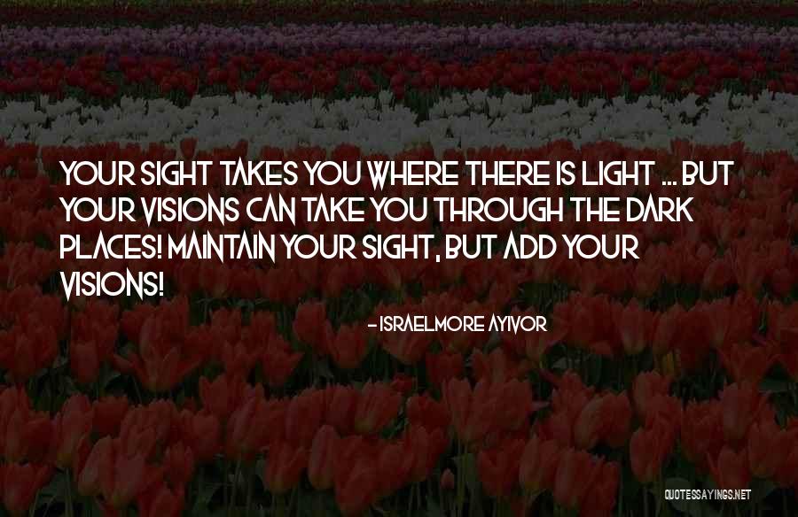 Dark Vision Quotes By Israelmore Ayivor