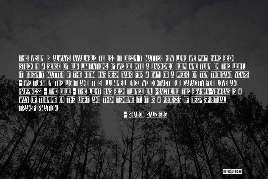 Dark Vision Quotes By Sharon Salzberg Dark Vision Quotes By Sharon Salzberg