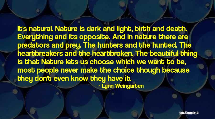 Dark Yet Beautiful Quotes By Lynn Weingarten