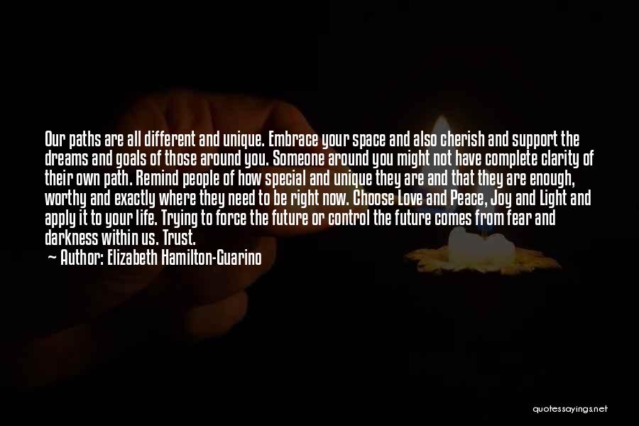Darkness All Around Quotes By Elizabeth Hamilton-Guarino