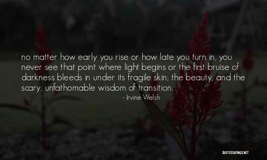 Darkness And Beauty Quotes By Irvine Welsh