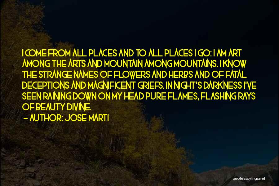 Darkness And Beauty Quotes By Jose Marti