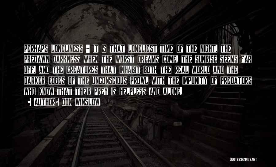 Darkness And Loneliness Quotes By Don Winslow