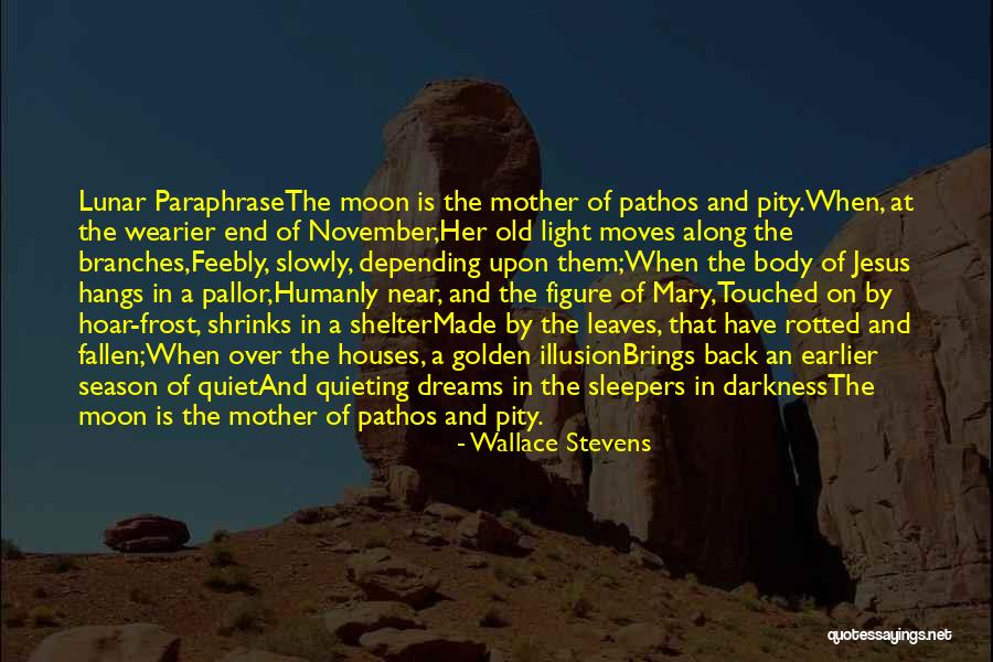 Darkness And Moon Quotes By Wallace Stevens Darkness And Moon Quotes By Wallace Stevens