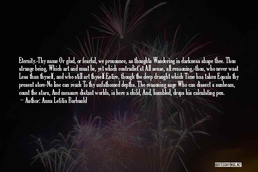 Darkness And Stars Quotes By Anna Letitia Barbauld