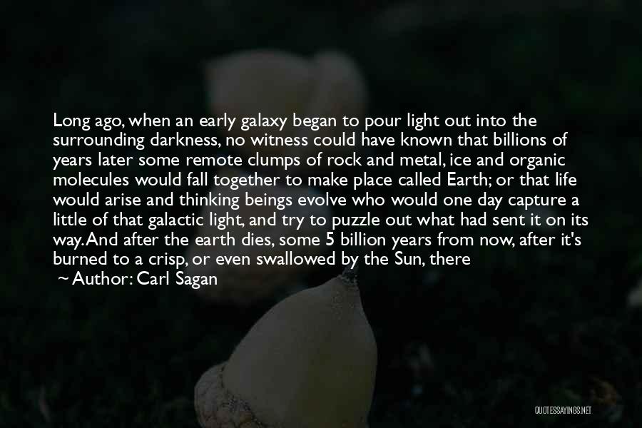 Darkness And Stars Quotes By Carl Sagan