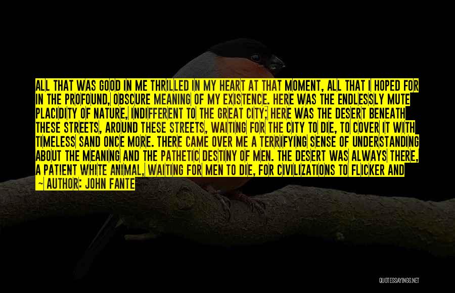 Darkness Around Me Quotes By John Fante