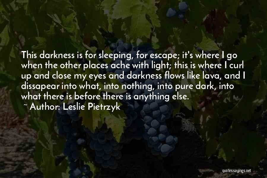 Darkness Before The Light Quotes By Leslie Pietrzyk