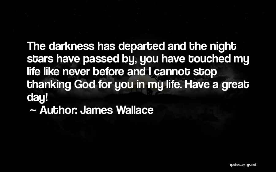 Darkness Cannot Quotes By James Wallace