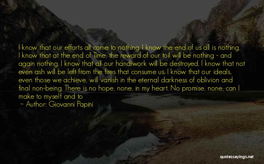 Darkness From Heart Of Darkness Quotes By Giovanni Papini