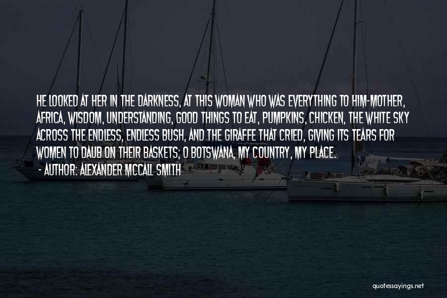 Darkness In Her Quotes By Alexander McCall Smith