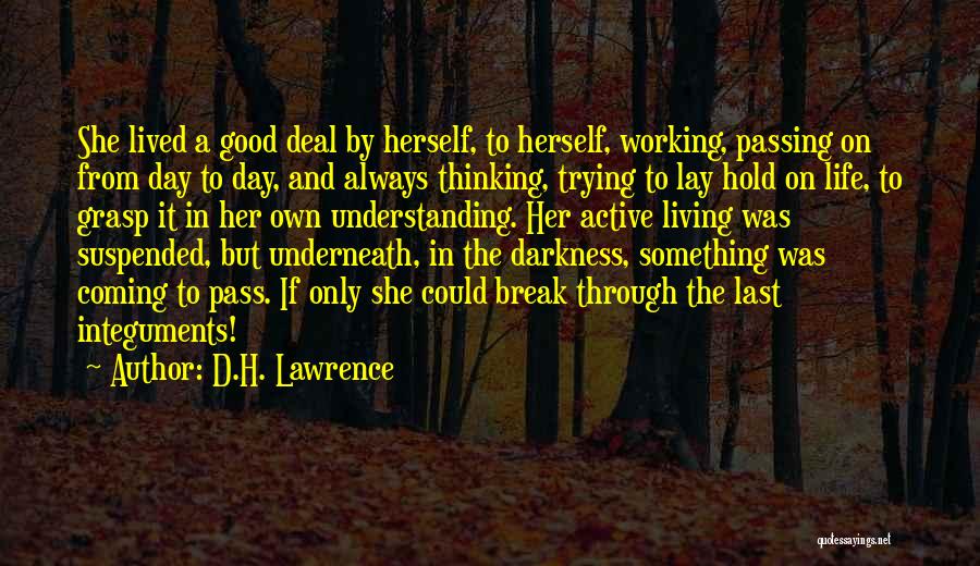 Darkness In Her Quotes By D.H. Lawrence