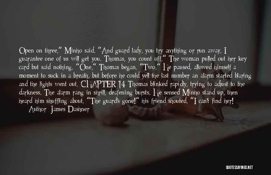 Darkness In Her Quotes By James Dashner