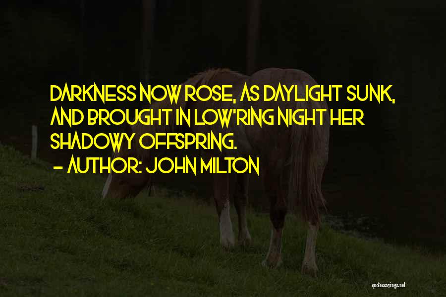 Darkness In Her Quotes By John Milton